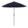 California Umbrella 9' Bronze Aluminum Market Patio Umbrella, Pacifica Navy Blue 194061337691